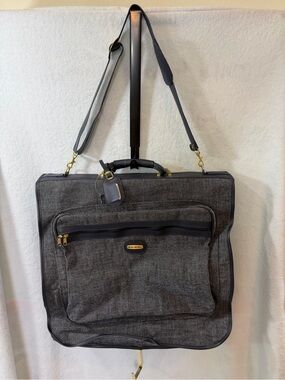 Vintage Tweed Fifth Avenue Navy Blue Travel Garment Bag - for Men or Women